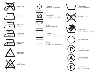 Cloth symbols clipart