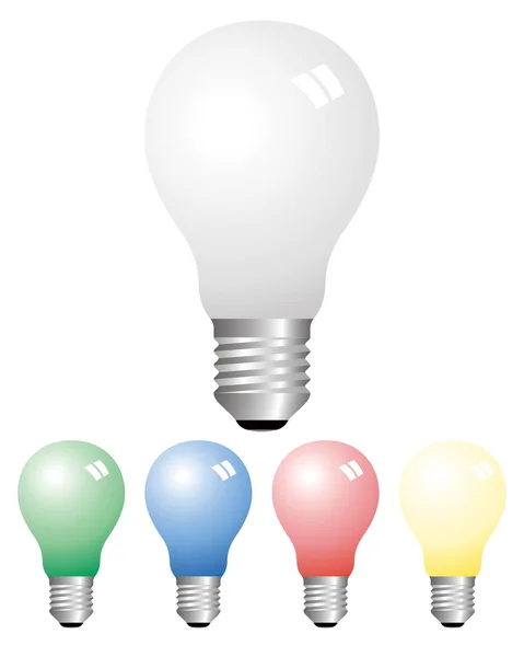 stock vector Opaque light bulbs