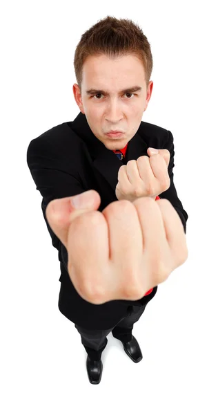 積極的な若い男性示す拳 — ストック写真