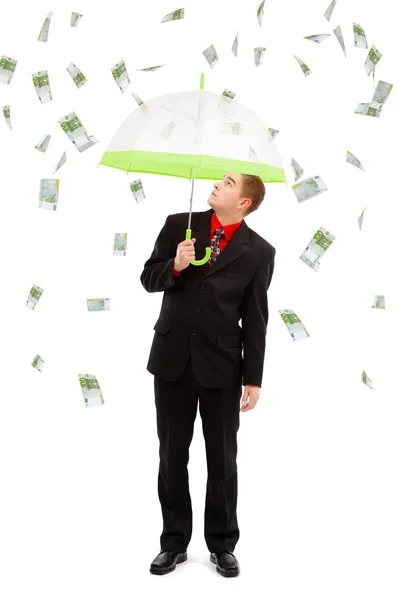Peníze déšť — Stock fotografie