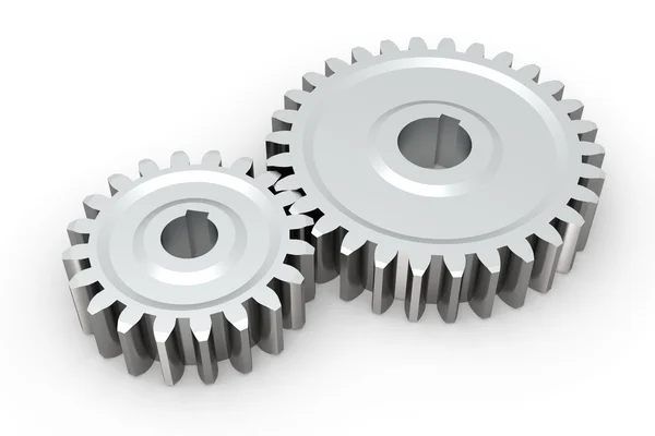 Connecting gears — Stock Photo, Image