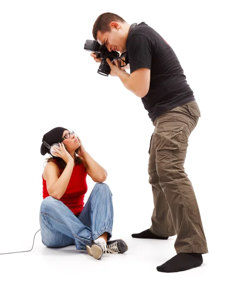 Photographer taking photos — Stock Photo, Image