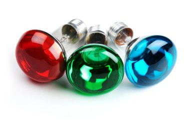 RGB bulbs clipart