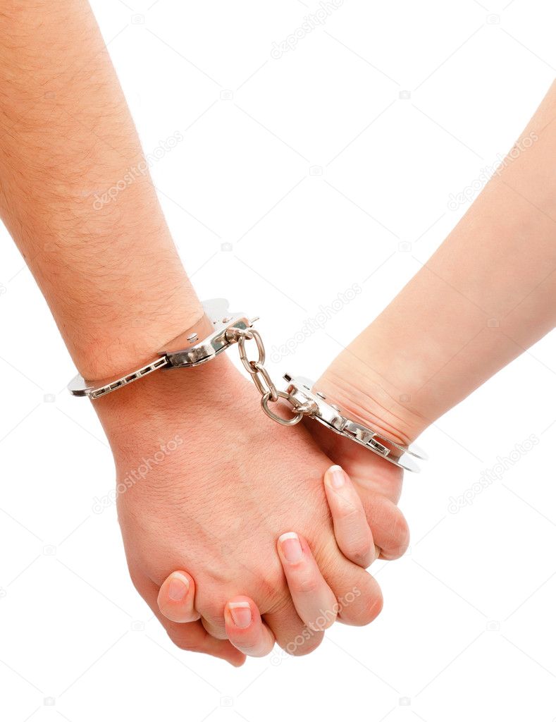 Personalized Handcuffs Bracelets For Couples In Titanium