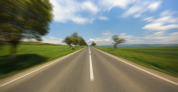 Motion blur road — Stock Photo, Image