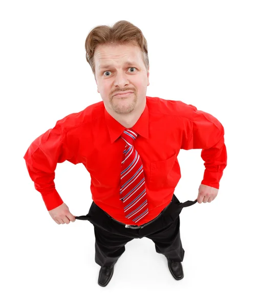 Man showing empty pocket Royalty Free Stock Images