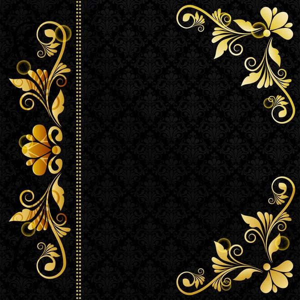 Vecteur vintage fond floral avec des fleurs décoratives pour le design — Image vectorielle
