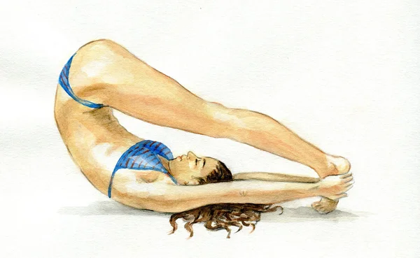 Yoga poser-3 — Stockfoto
