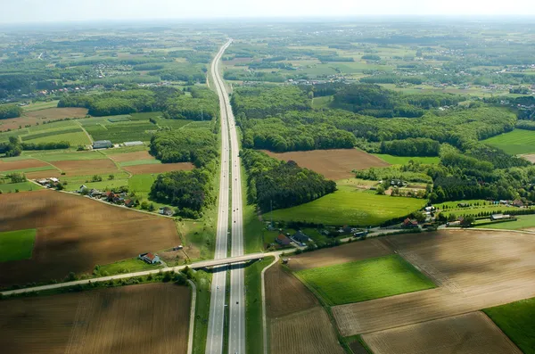 Antenowe autostrada — Zdjęcie stockowe