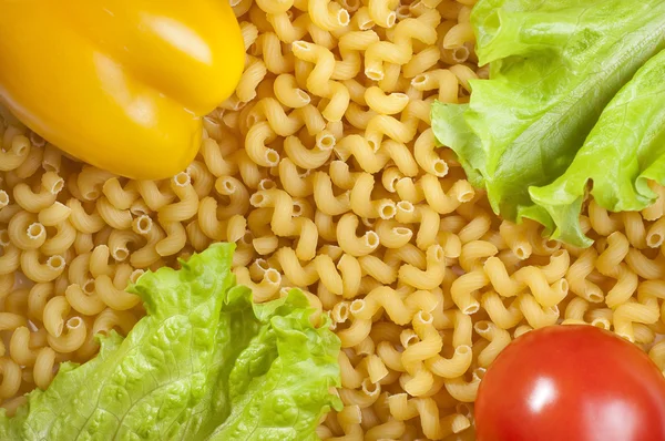 Macaroni en groenten — Stockfoto