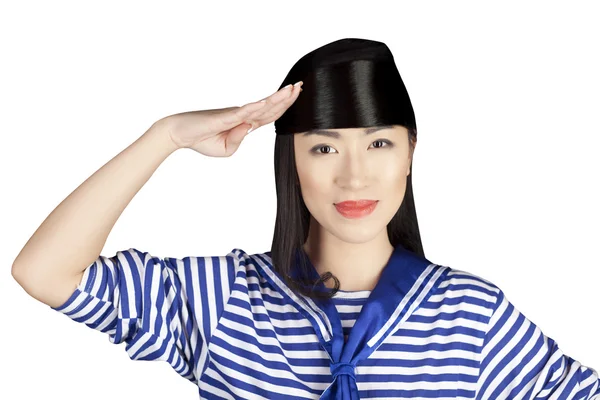 stock image Chinese girl sailor