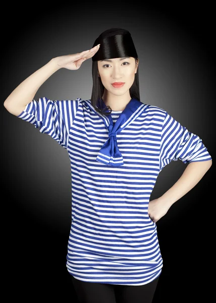 Chica china marinero Imágenes de stock libres de derechos