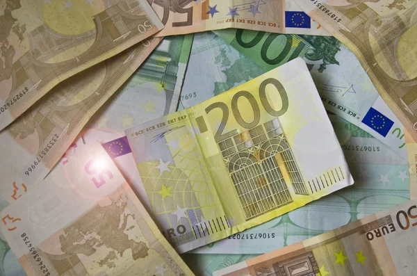 Европейская валюта крупным планом — стоковое фото