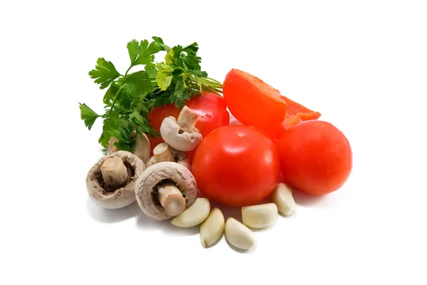 Grøntsager og svampe - Stock-foto