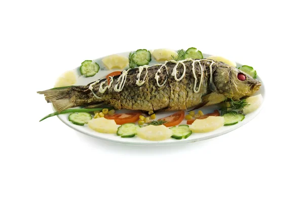 Pečená ryba — Stock fotografie