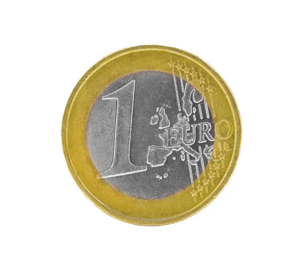 一枚欧元硬币 — 图库照片