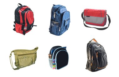 School backpacks clipart
