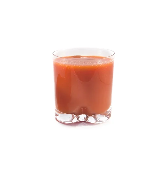 Glass Tomato Juice Isolated White Background — Stock Photo, Image