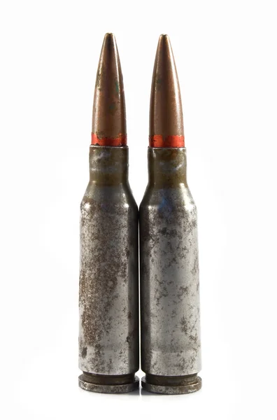Assault rifle cartridges — Stock Photo, Image