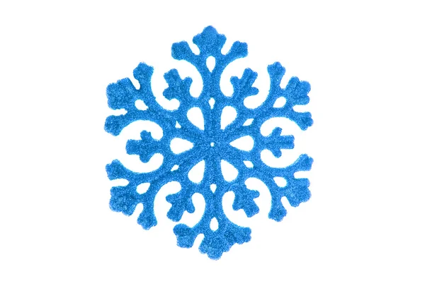 Blauwe sneeuwvlok — Stockfoto