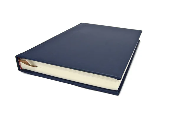 Blauwboek Geïsoleerd Wit — Stockfoto