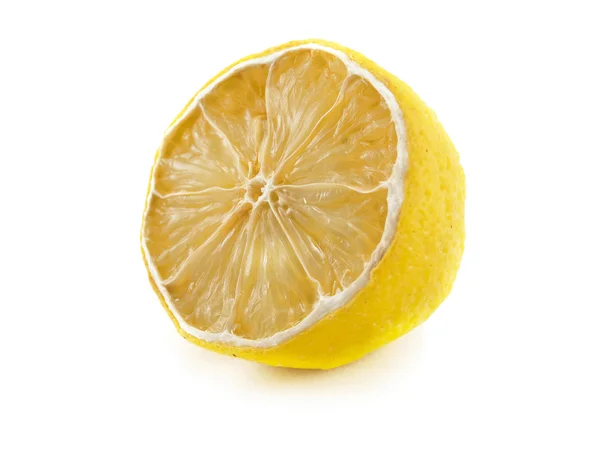 Lemon Elszigetelt Fehér Alapon — Stock Fotó