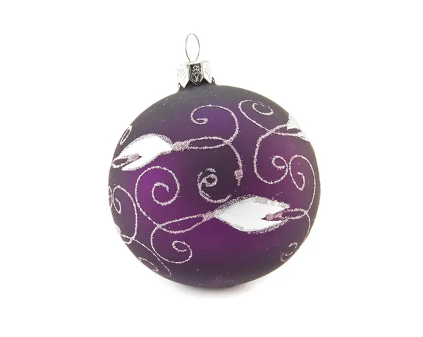 Violet christmas ball — Stock Photo, Image