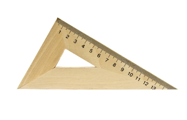 Triángulo de madera — Foto de Stock