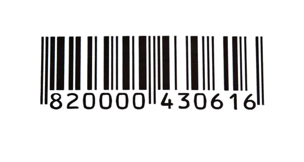 Hochauflösender Barcode Isoliert Nahaufnahme — Stockfoto