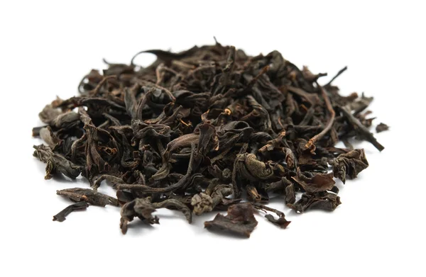 Schwarzer Tee Isoliert Auf Weißem Hintergrund — Stockfoto