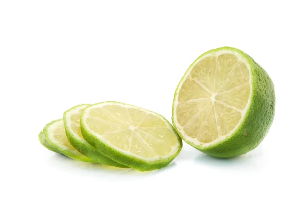 Fatia única de limão — Fotografia de Stock