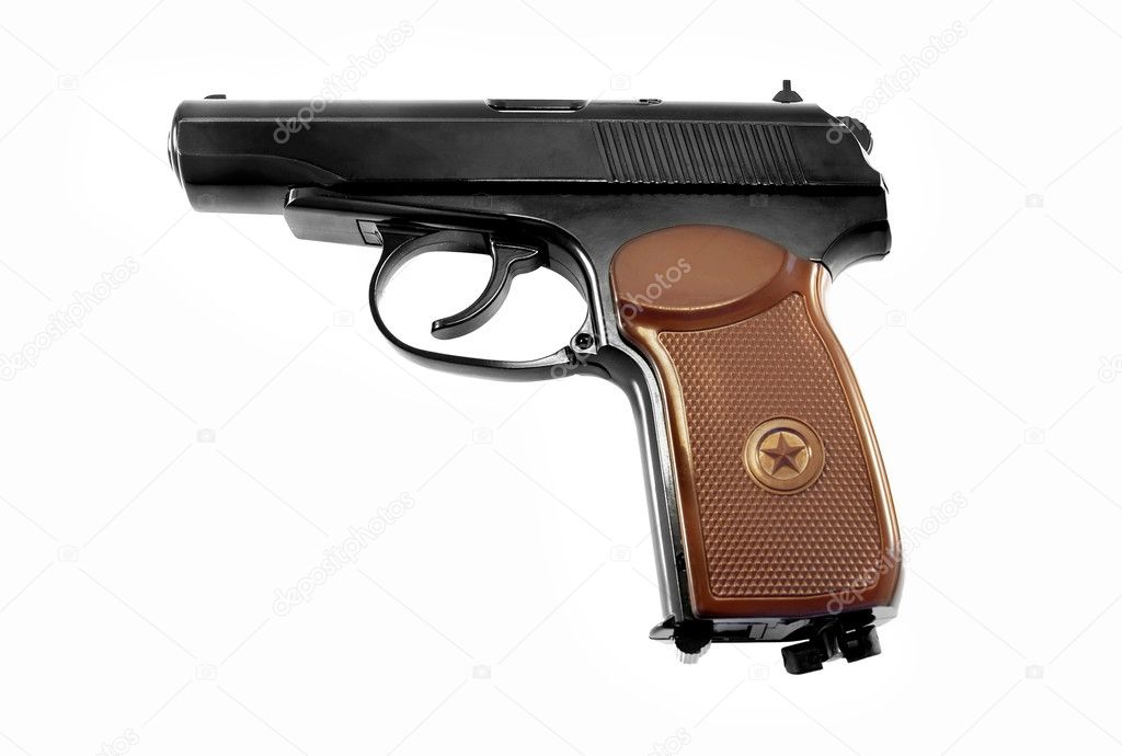 Gun 9 mm isolated — Stock Photo #4974124