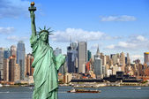 panoráma města New york, fotografie konceptu cestovního ruchu