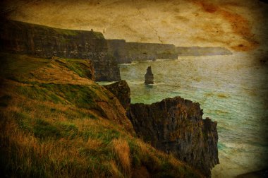 Scenic seascape on the west coast of ireland clipart