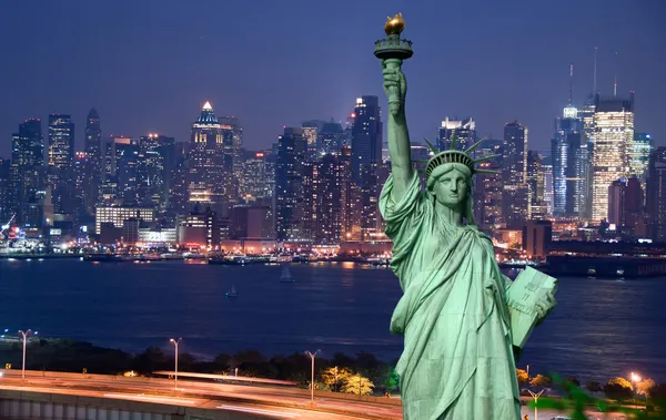 Panorama města new york — Stock fotografie