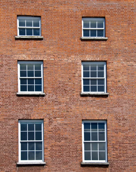 stock image Georgian windows architecture on a bright day