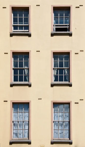 stock image Georgian windows architecture on a bright day