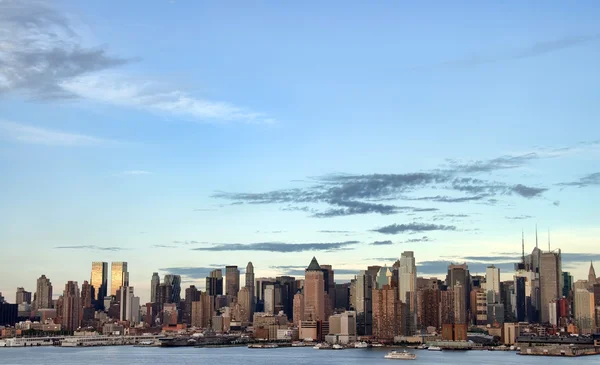 Foto paisagem urbana nova york skyline, EUA — Fotografia de Stock