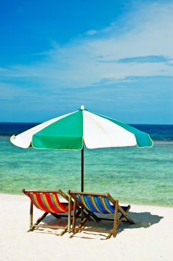 Beach chairs clipart