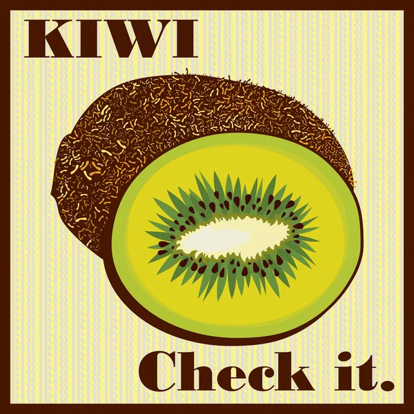 Kiwi — Vettoriale Stock