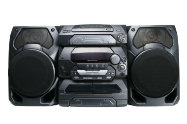 Compact stereo system clipart