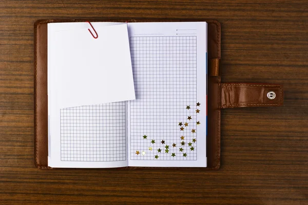 Tabbed notebook — Stockfoto