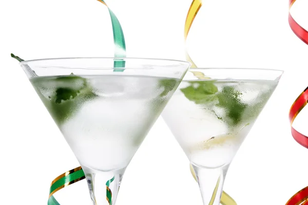 Cocktail with mint leaf — Stock Photo, Image