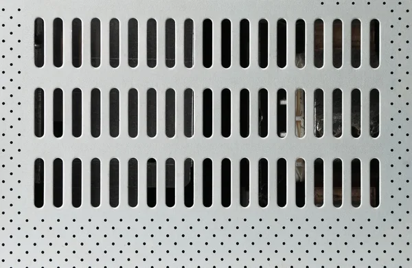 冷却器孔的金属板 — 图库照片