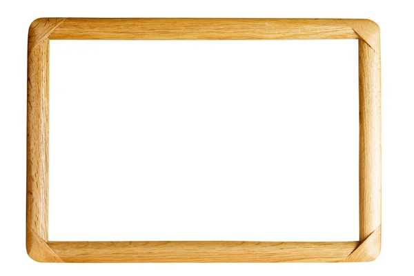 Ізольована дерев'яна фоторамка — стокове фото