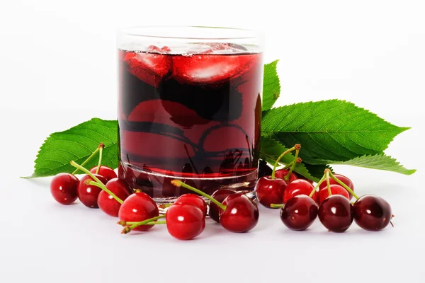 Bebida vermelha ank cereja — Fotografia de Stock
