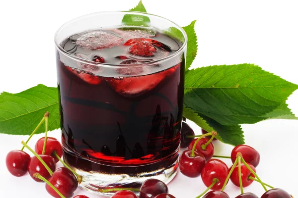 Bebida vermelha ank cereja — Fotografia de Stock