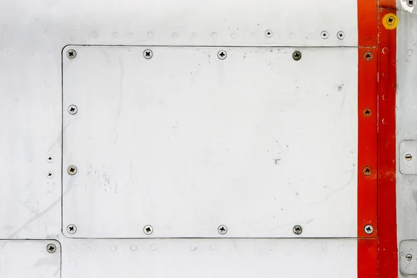 Placa de metal vazia — Fotografia de Stock