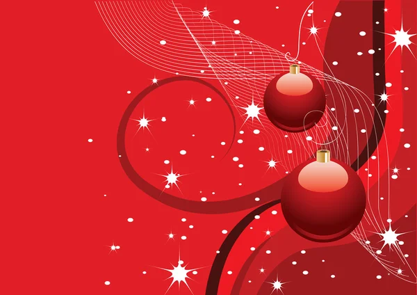 Abstrakt röd jul bakgrund — Stock vektor