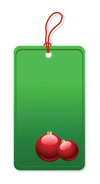 Christmas shopping tag — Stock Vector